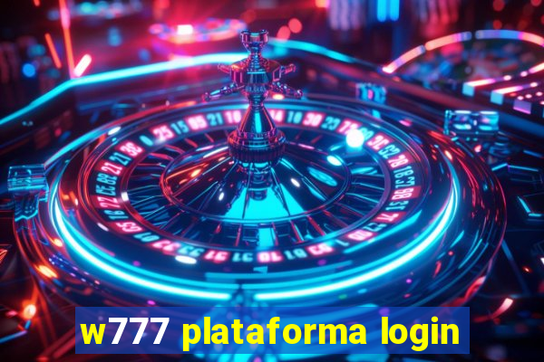 w777 plataforma login